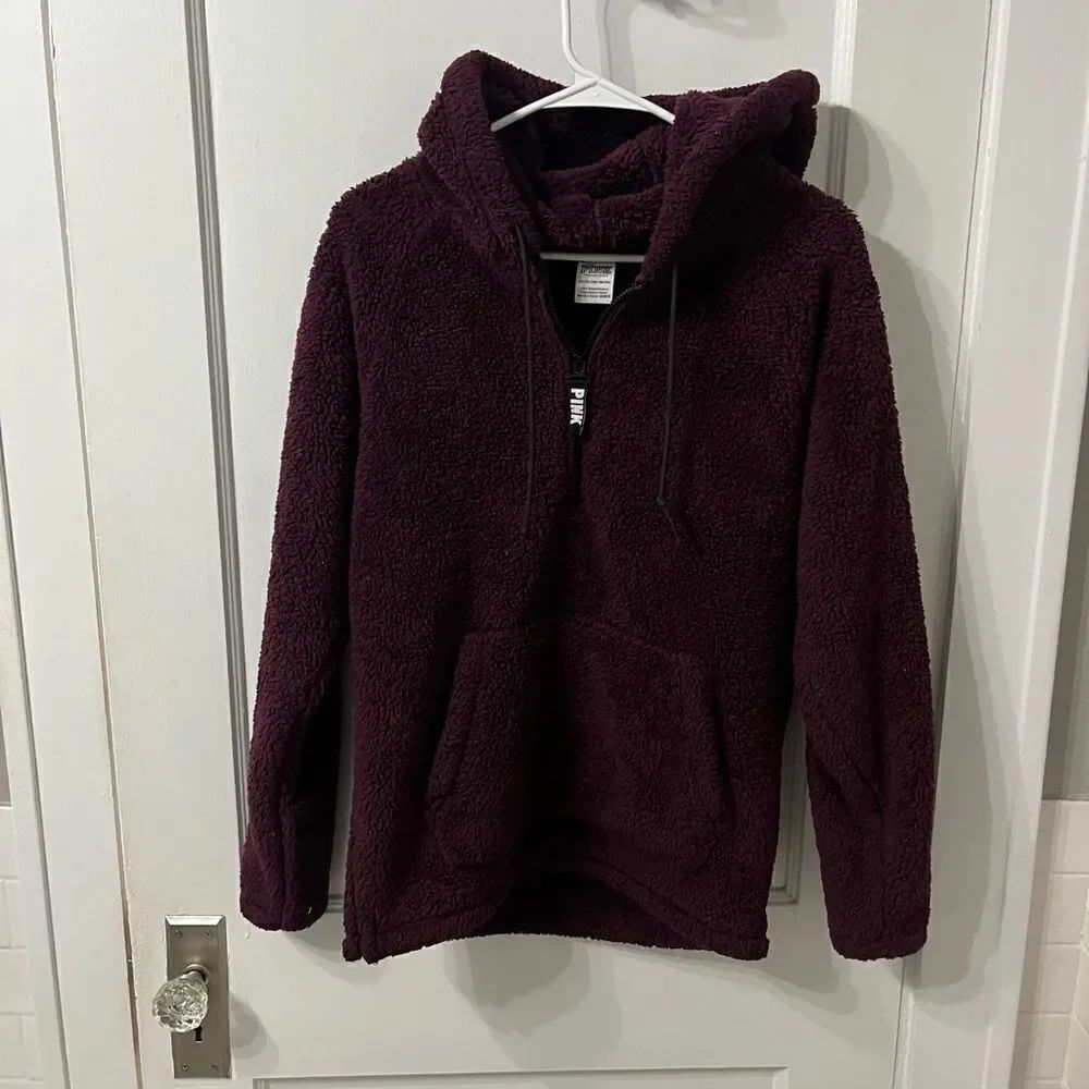 Cozy Burgundy Sherpa Hoodie